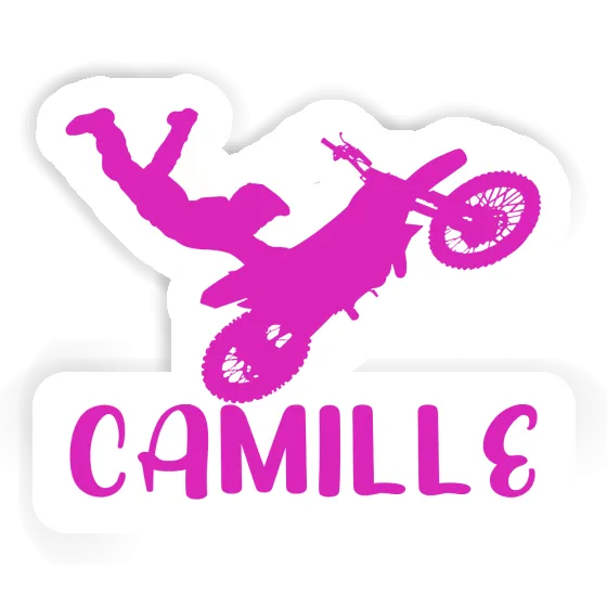 Sticker Motocross Jumper Camille Laptop Image