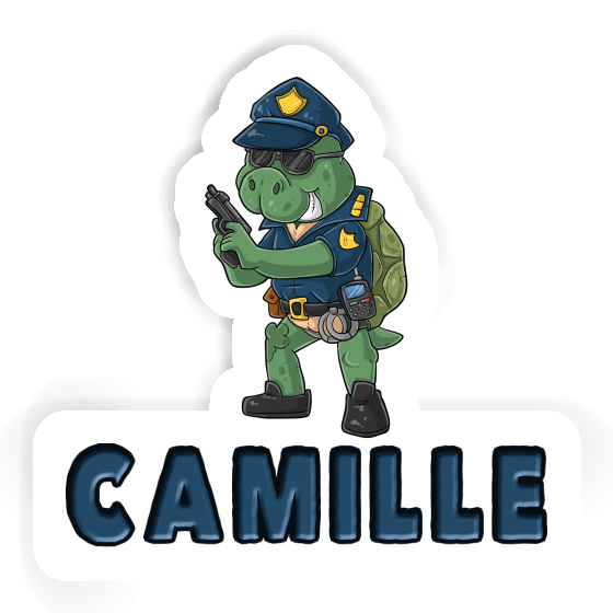 Camille Sticker Police Officer Image