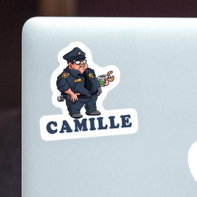 Sticker Police Officer Camille Notebook Image