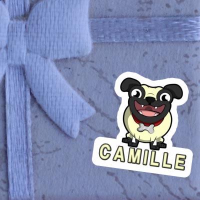 Camille Sticker Pug Notebook Image