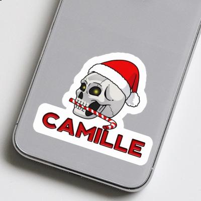 Sticker Christmas Skull Camille Laptop Image