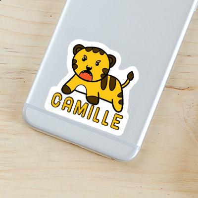 Camille Sticker Baby Tiger Notebook Image