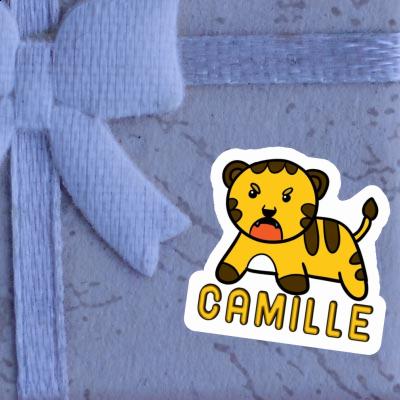 Camille Sticker Baby Tiger Notebook Image