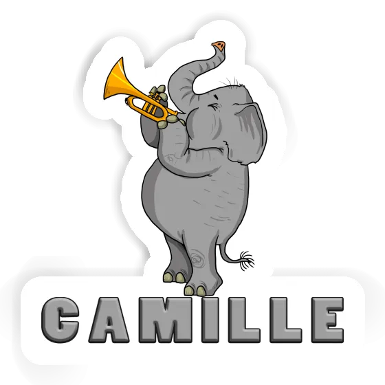 Sticker Trumpet Elephant Camille Gift package Image