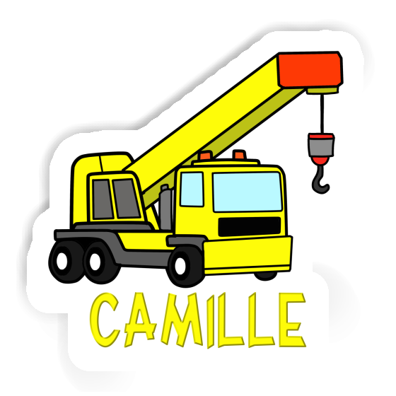 Camille Sticker Truck crane Laptop Image