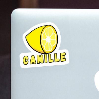 Camille Sticker Lemon Laptop Image