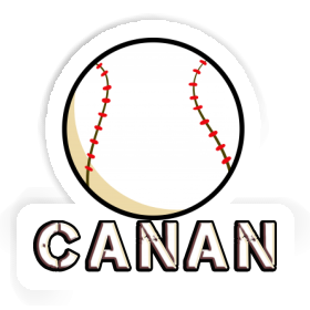 Sticker Canan Baseball Ball Image