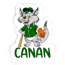 Sticker Baseball Cat Canan Image