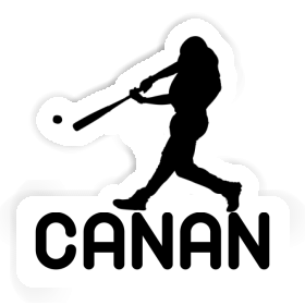 Sticker Canan Baseball Player Image