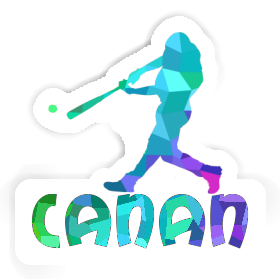 Sticker Canan Baseball Player Image