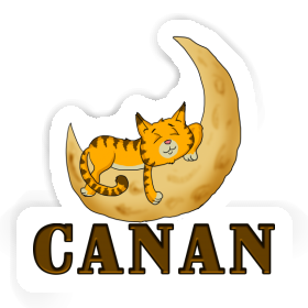 Sticker Sleeping Cat Canan Image