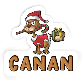 Sticker Canan Christmas Cat Image