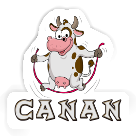 Canan Sticker Fitness Cow Image