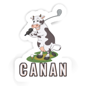 Golf Cow Sticker Canan Image