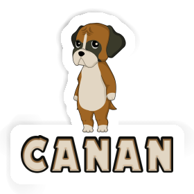 Canan Sticker German Boxer Image