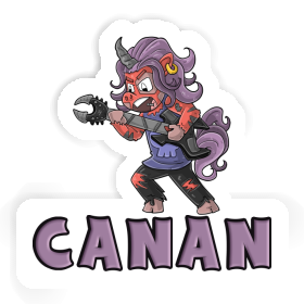 Sticker Rocking Unicorn Canan Image