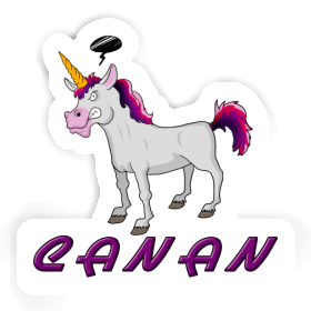 Sticker Angry Unicorn Canan Image