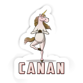 Canan Sticker Yoga Unicorn Image