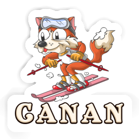 Skier Sticker Canan Image