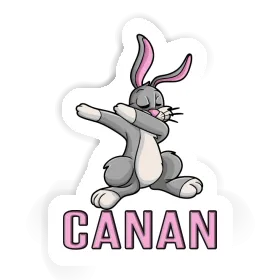 Canan Sticker Dabbing Hare Image