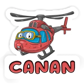 Sticker Helicopter Canan Image