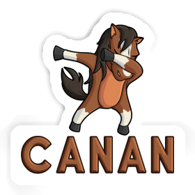 Canan Sticker Dabbing Horse Image