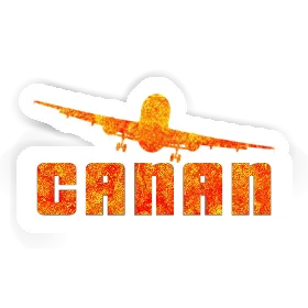 Canan Sticker Airplane Image