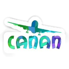 Canan Sticker Airplane Image