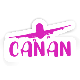 Canan Sticker Airplane Image