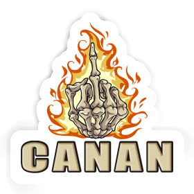 Canan Sticker Middlefinger Image