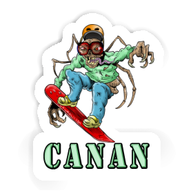 Canan Sticker Snowboarder Image