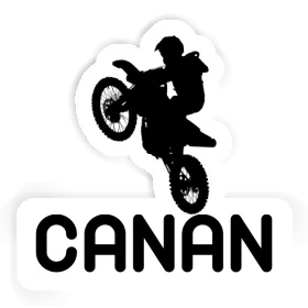 Motocross Rider Sticker Canan Image