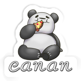 Canan Sticker Pizza Panda Image