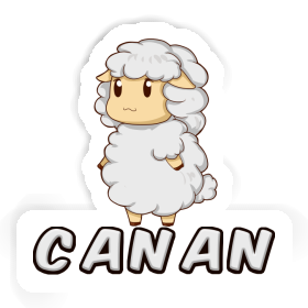 Canan Sticker Sheep Image