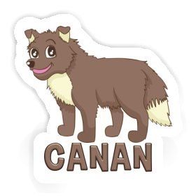 Autocollant Chien Canan Image