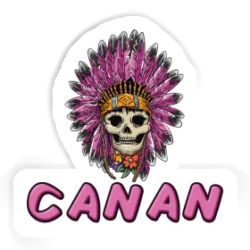 Sticker Womens Skull Canan Image