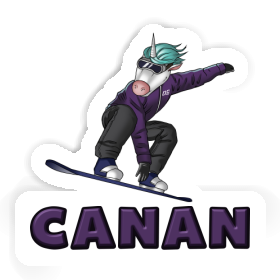 Canan Sticker Snowboarder Image