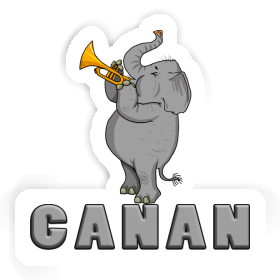 Sticker Canan Trumpet Elephant Image