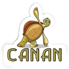 Canan Sticker Yoga Turtle Image