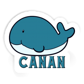 Canan Sticker Whale Fish Image