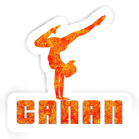 Sticker Yoga Woman Canan Image