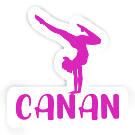 Sticker Yoga Woman Canan Image