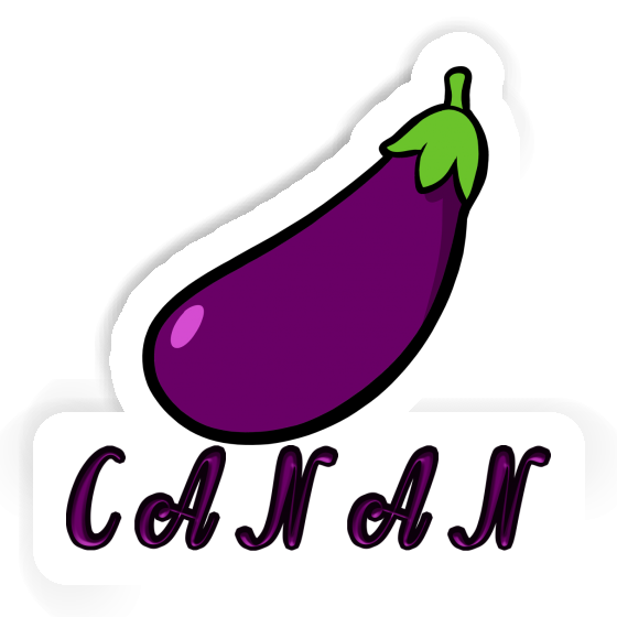 Eggplant Sticker Canan Notebook Image