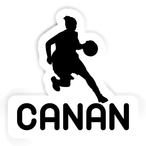 Canan Autocollant Joueuse de basket-ball Notebook Image