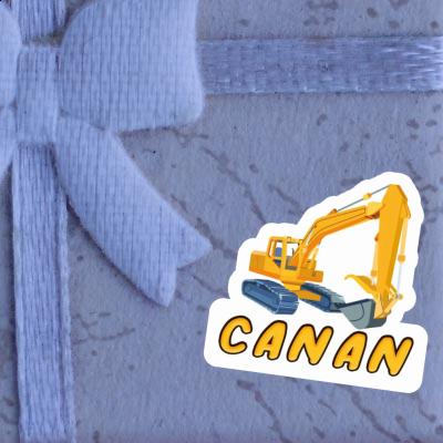 Excavator Sticker Canan Notebook Image