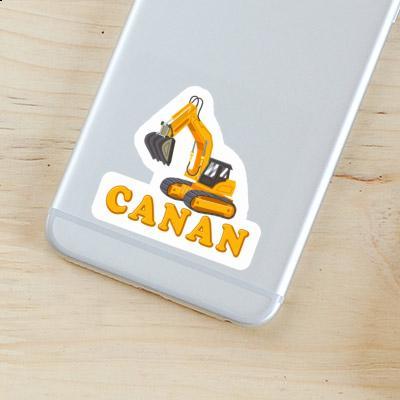 Canan Sticker Excavator Notebook Image