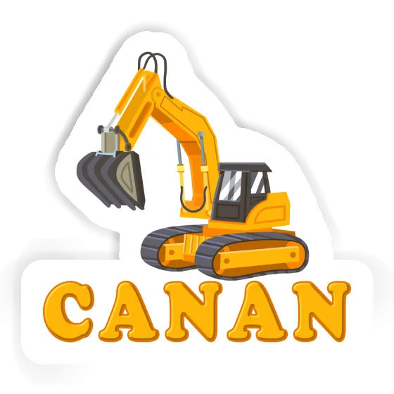 Canan Sticker Excavator Laptop Image