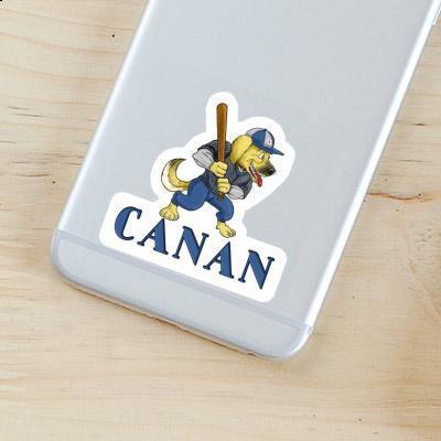 Autocollant Canan Baseball-Chien Image