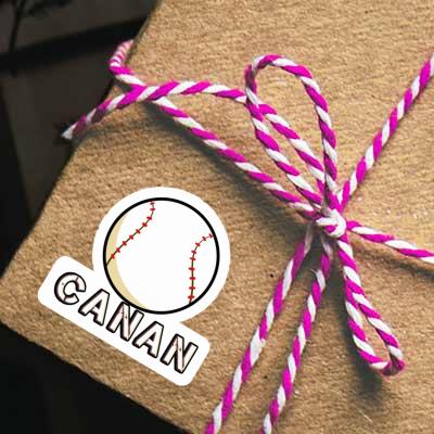 Sticker Canan Baseball Ball Laptop Image