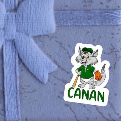 Aufkleber Baseball-Katze Canan Image